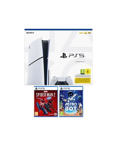 PlayStation 5 Slim Lector + Spider-Man 2 + Astro Bot