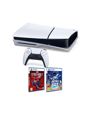 PlayStation 5 Slim Lector + Spider-Man 2 + Astro Bot