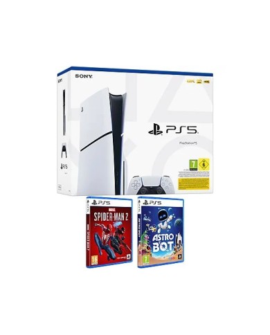 PlayStation 5 Slim Lector + Spider-Man 2 + Astro Bot