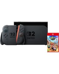 Nintendo Switch 2, Azul y Rojo Neón + Juego Mario Kart World