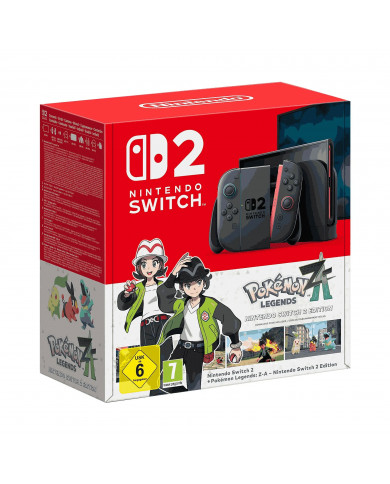 Nintendo Switch 2, Azul y Rojo Neón + Juego Pokémon Legends Z-A