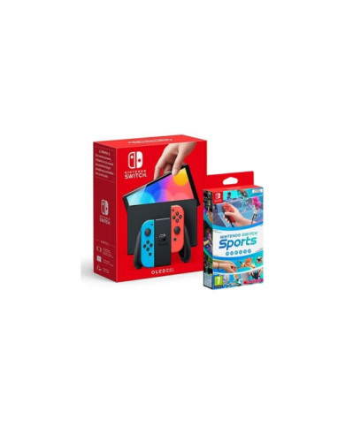 Nintendo Switch Oled Neón + Nintendo Switch Sports
