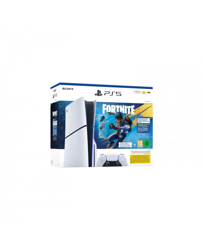 Playstation 5 Slim (Lector), Chasis E, 1TB + Pack Fortnite Caos Floreciente