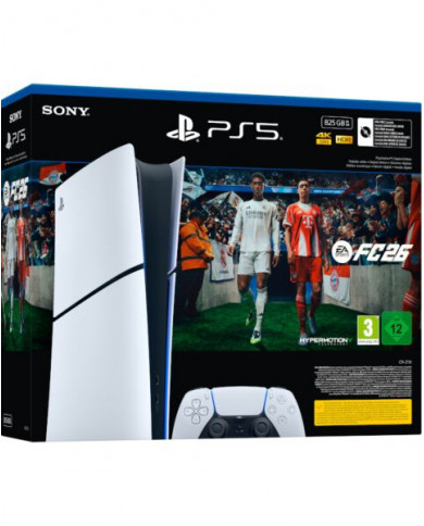 PlayStation 5 Slim Digital Chasis E 825GB + EA Sports FC26